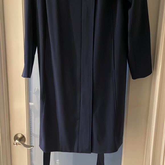 NWOT/HbyHALSTON Classic style Navy Topper Trench Coat. Never worn, like NEW! 16 - Picture 10 of 15